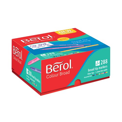 Berol Colour Broad Class Pack Assorted (288 Pack) 2057598