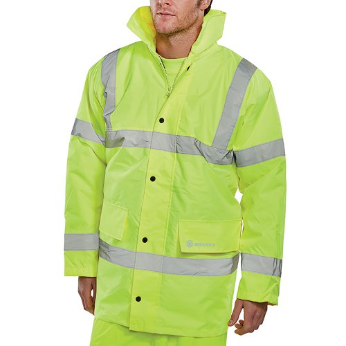 Beeswift Constructor High Visibility Jacket Saturn Yellow S CTJENGSYS | Beeswift