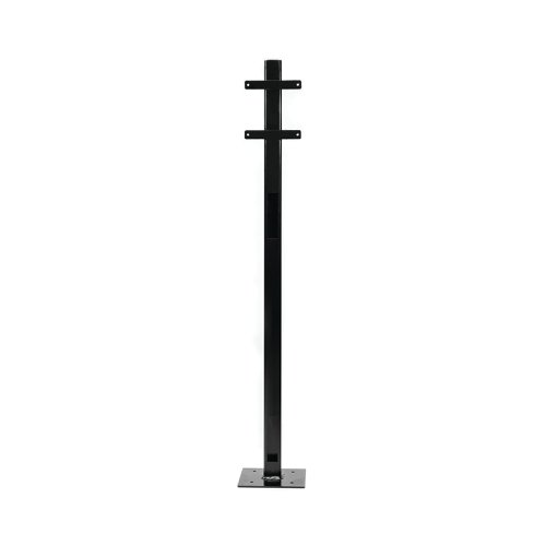 Evec Mounting Post for 1x Wall Mount Charger Steel Black SCP01