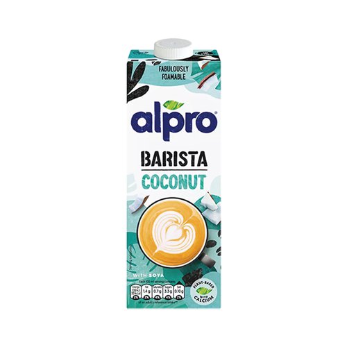 Alpro Coconut For Professionals is specially formulated for the professional baristas. Coconut adds a subtle flavour and the drink ensures easy workability and high quality microfoam, which allows for great latte art whilst offering your customers a refreshing taste sensation. Alpro Coconut can liven up your menus and is perfect in lattes, smoothies or shakes.