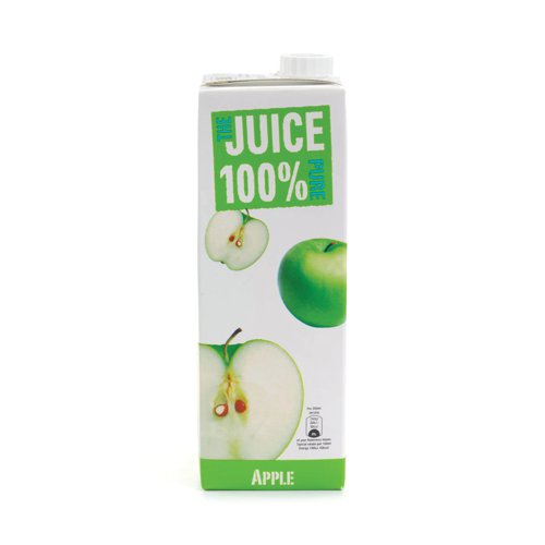 Apple Juice from concentrate, in easy-pour, resealable cartons.