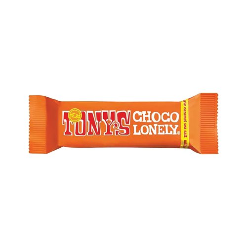 Tonys Chocolonely Milk Chocolate Caramel Sea Salt (Pack of 35) UKB35DAS