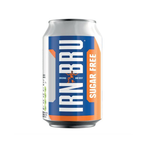 Irn Bru is a refreshing soft drink with great flavour but none of the sugar, making it a delicious treat for people of all ages. Each can contains 330ml and is suitable for both vegetarians and vegans alike. Supplied in a pack of 24 cans.