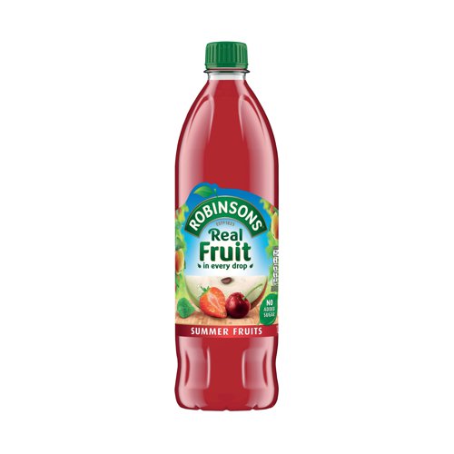 Robinsons Summer Fruits Real Fruit No Added Sugar Squash Bottle 1L