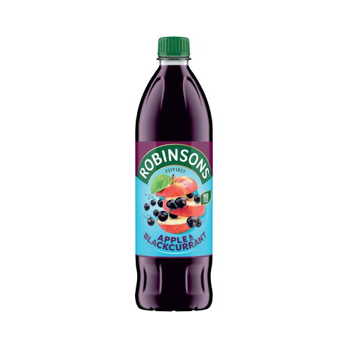 Robinsons Apple & Blackcurrant Real Fruit No Added Sugar Squash Bottle 1L