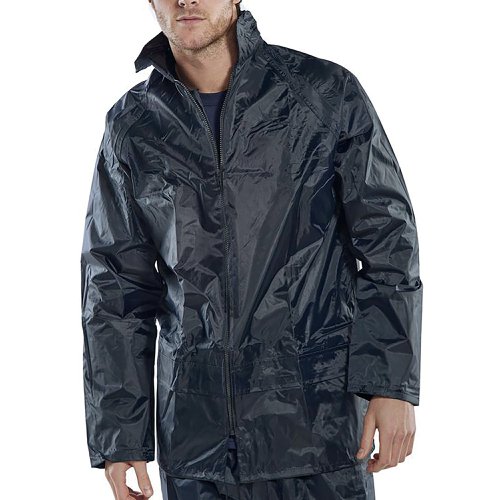 Beeswift Nylon B-Dri Weather Proof Jacket Navy Blue M