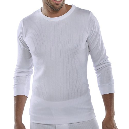 Beeswift Long Sleeve Thermal Vest White 3XL