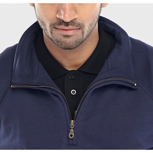 Beeswift Quarter Zip Sweatshirt Navy Blue S CLQZSSNS | Beeswift