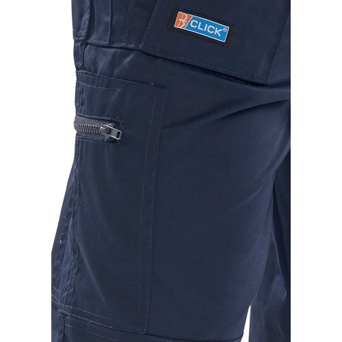 Beeswift Click Action Work Trousers Navy Blue 30 AWTN30 | Beeswift