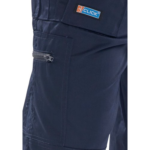 Beeswift Click Action Work Trousers Navy Blue 32 AWTN32 | Beeswift