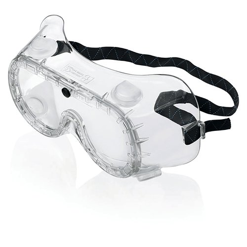 Beeswift Chemical Goggles with Elastic Strap Clear/Black BBCG