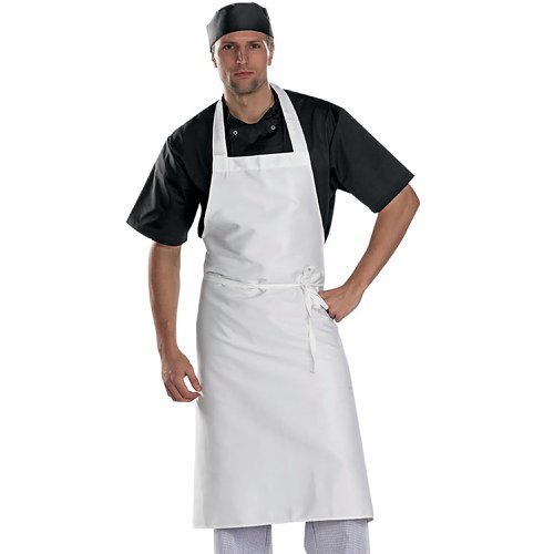 Beeswift Chefs Bib Apron White 34x40 CCCBAW34X40