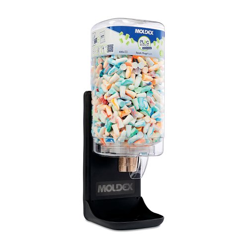 Moldex 78502 Antimicrobial Station with 500 Spark Plug Earplugs M78502