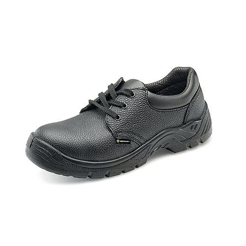 Beeswift Dual Density PU Economy Lace Up S1 Safety Shoe 1 Pair Black 12