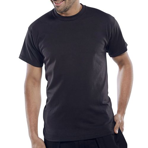 Beeswift Click Heavyweight 100% Cotton T-shirt Black L