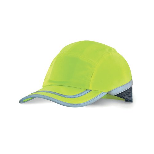 Beeswift B-Brand High Visibility Safety Baseball Cap with Retro Reflective Tape Saturn Yellow BBSBCY