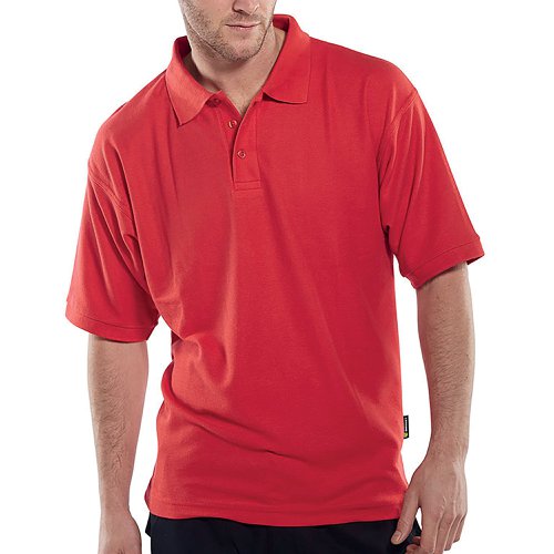 Beeswift Click Short Sleeve Polo Shirt Red L CLPKSREL