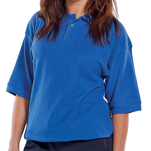 Beeswift Click Short Sleeve Polo Shirt Royal Blue L CLPKSRL