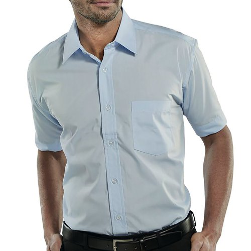 Beeswift Classic Short Sleeve Shirt Sky Blue 14 CSSSB15 BSW02158