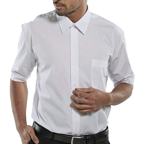 Beeswift Classic Short Sleeve Shirt White 15 CSSSW15 BSW02167