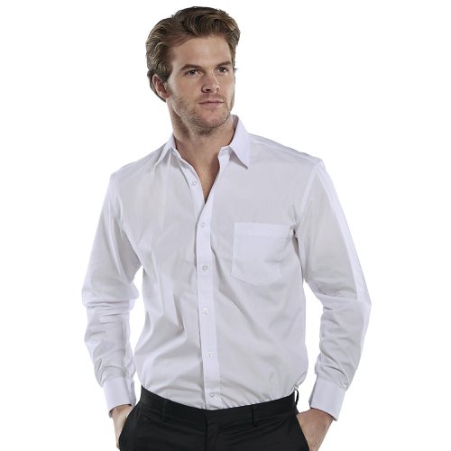 Beeswift Classic Long Sleeve Shirt White 15 CSW15 BSW02176