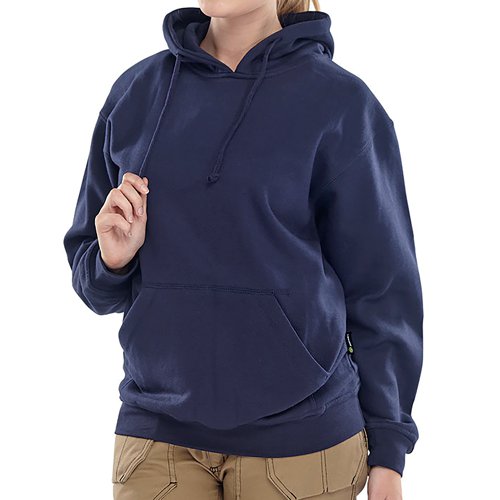 Beeswift Hooded Sweatshirt Navy Blue S CLPCSHNS | Beeswift