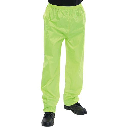 Beeswift Nylon B-Dri Trousers Saturn Yellow L NBDTSYL | Beeswift