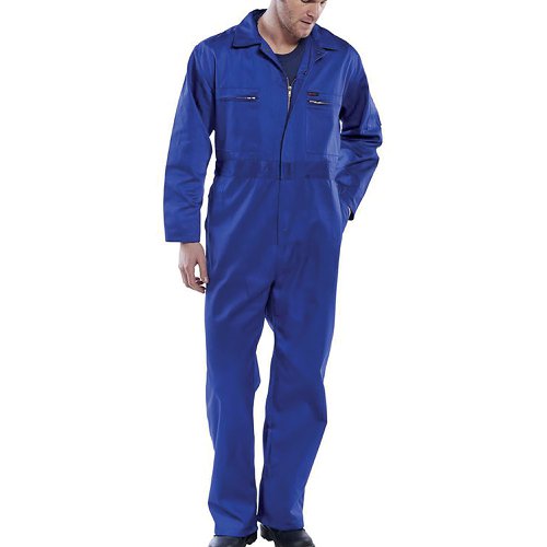 Beeswift Super Click Heavyweight Boilersuit Royal Blue 36 PCBSHWR36