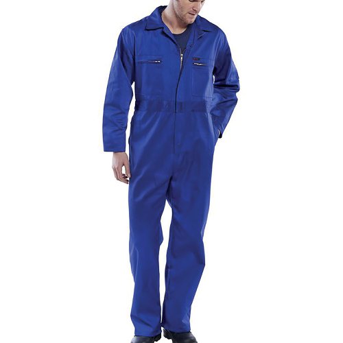 Beeswift Super Click Heavyweight Boilersuit Royal Blue 38 PCBSHWR38