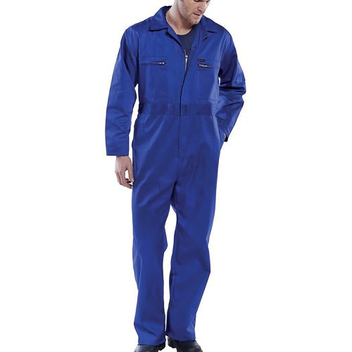 Beeswift Super Click Heavyweight Boilersuit Royal Blue 40 PCBSHWR40