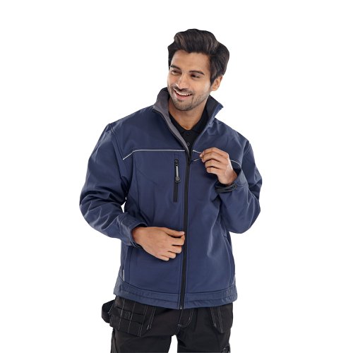 Beeswift Soft Shell Jacket Navy Blue Small