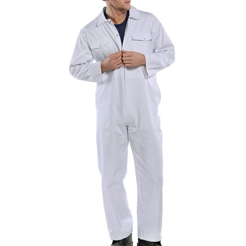 Beeswift Click Boilersuit White 34 PCBSW34