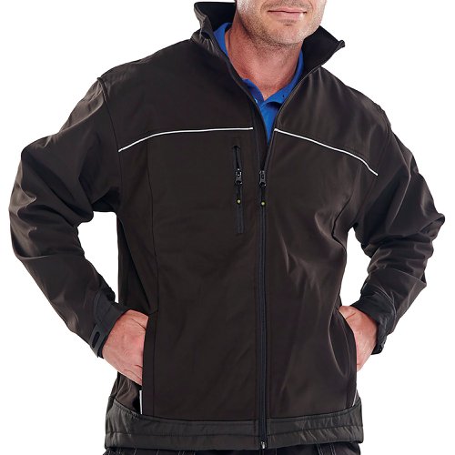 Beeswift Soft Shell Jacket Black Large