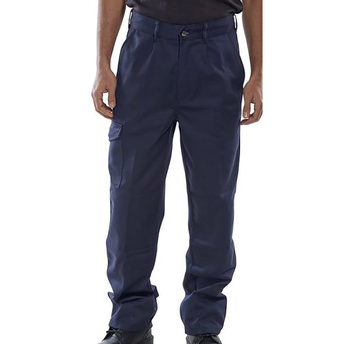 Beeswift Heavyweight Drivers Trousers Navy Blue 44