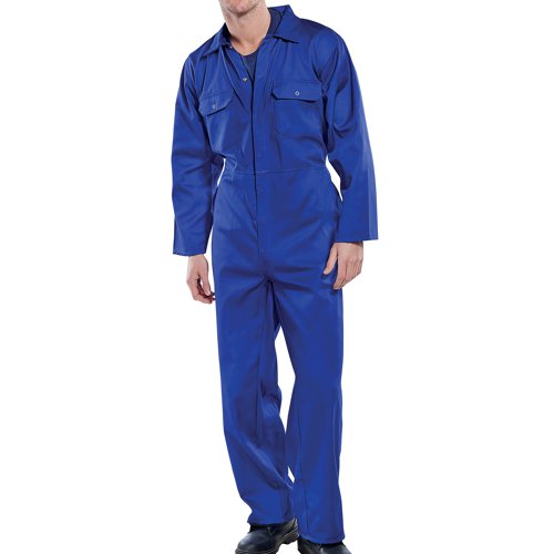 Beeswift Click Polycotton Regular Boilersuit Royal Blue 36 RPCBSR36