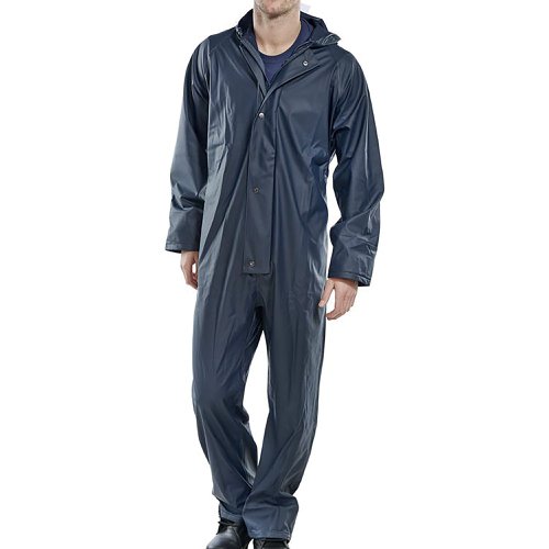 Beeswift Super B-Dri PU Coverall Navy Blue L