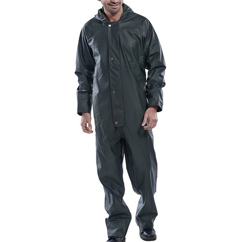 Beeswift Super B-Dri PU Coverall Olive Green L SBDCOL