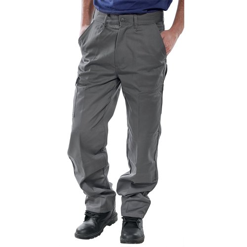 Beeswift Heavyweight Drivers Trousers Grey 40