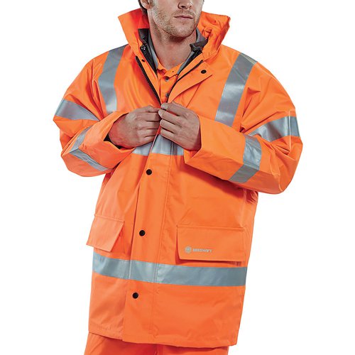 Beeswift 4 In 1 High Visibility Jacket and Bodywarmer Orange L TJFSORL