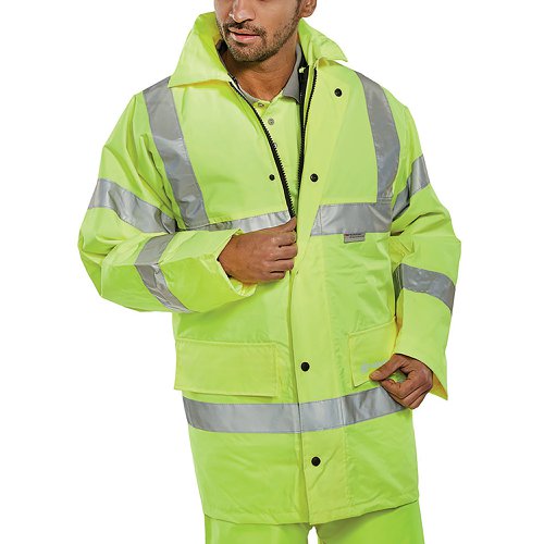 Beeswift 4 In 1 High Visibility Jacket and Bodywarmer Saturn Yellow 3XL TJFSSY3XL