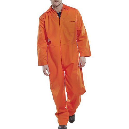 Beeswift Fire Retardant Boilersuit Orange 36