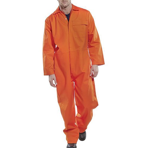 Beeswift Fire Retardant Boilersuit Orange 54 CFRBSOR54