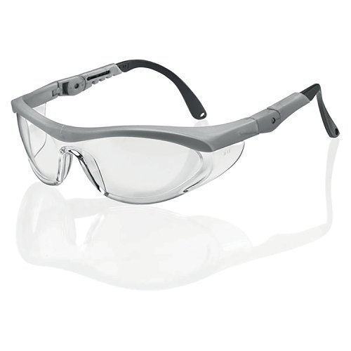 Beeswift Utah Safety Spectacles Clear Lens Grey Frame BBUTSGYF