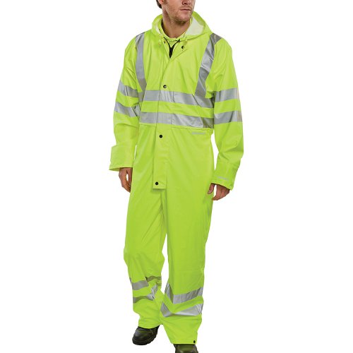 Beeswift Super B-Dri PU Breathable Coverall Saturn Yellow L