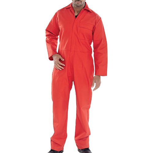 Beeswift Fire Retardant Boilersuit Red 50