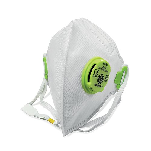 Beeswift P2 Face Mask Fold Flat Valved Pack of 20 BBFFP2V