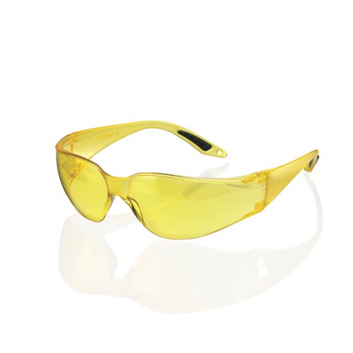 Vegas Safety Spectacles Wraparound Yellow BBVSS2Y | Beeswift