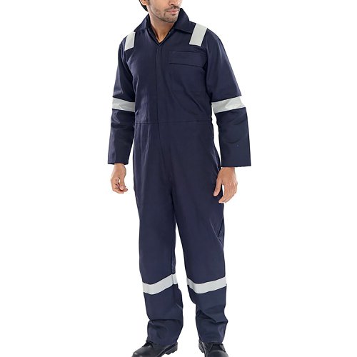 Beeswift Fire Retardant Boilersuit Nordic Design Navy Blue 36 CFRBSNDN36