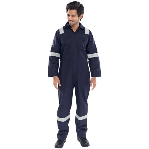 Beeswift Fire Retardant Boilersuit Nordic Design Navy Blue 36 CFRBSNDN36