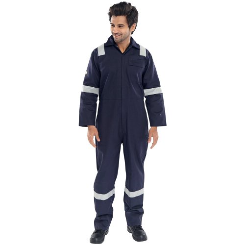 Beeswift Fire Retardant Boilersuit Nordic Design Navy Blue 42 CFRBSNDN42